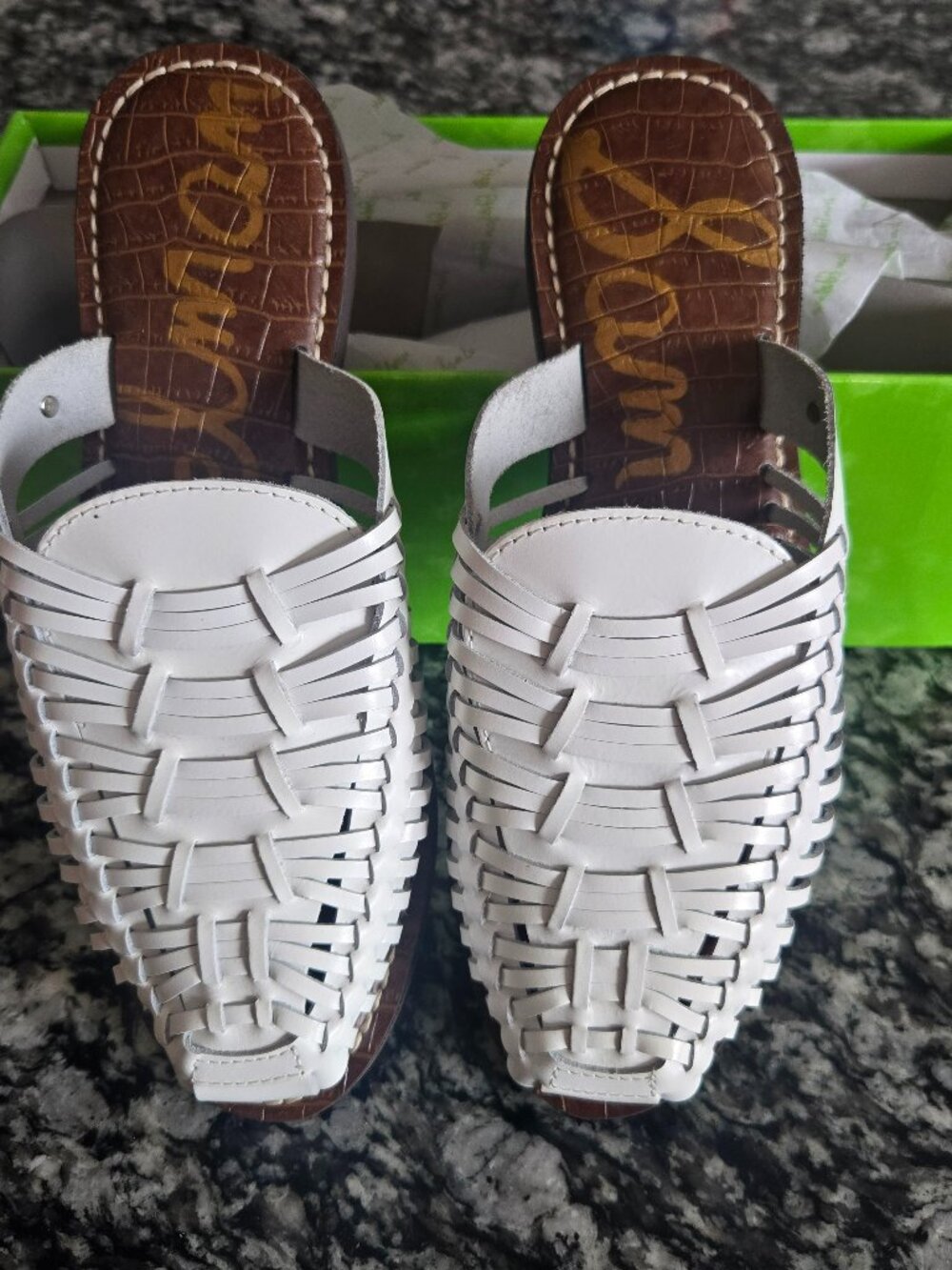 Sam Edelman White mules